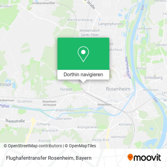 Flughafentransfer Rosenheim Karte