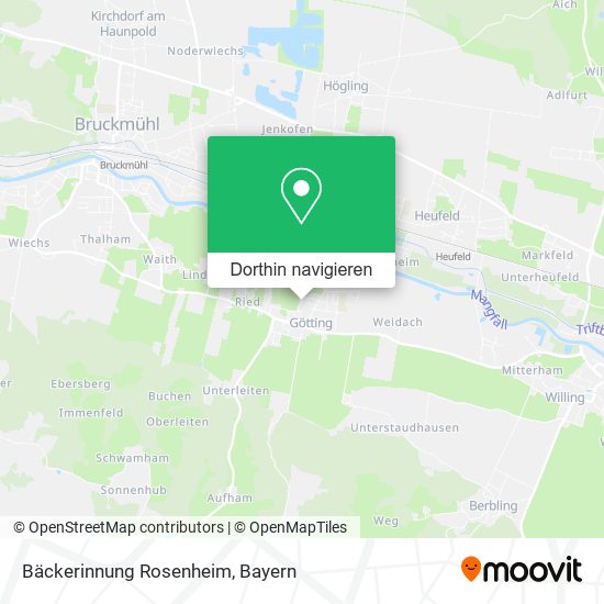 Bäckerinnung Rosenheim Karte