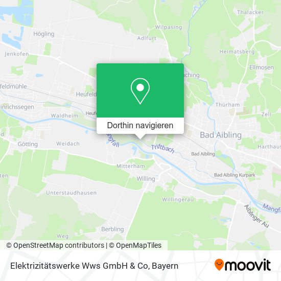 Elektrizitätswerke Wws GmbH & Co Karte