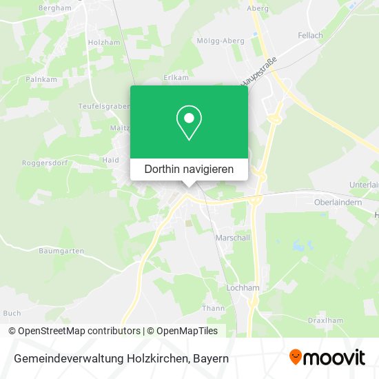 Gemeindeverwaltung Holzkirchen Karte