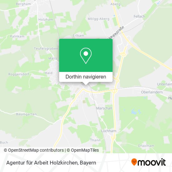 Agentur für Arbeit Holzkirchen Karte