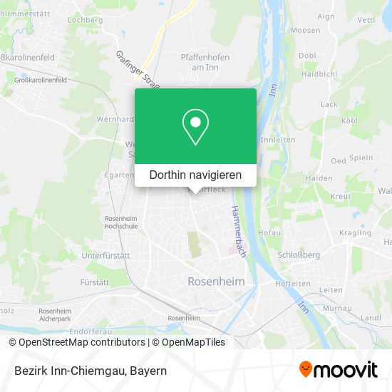 Bezirk Inn-Chiemgau Karte