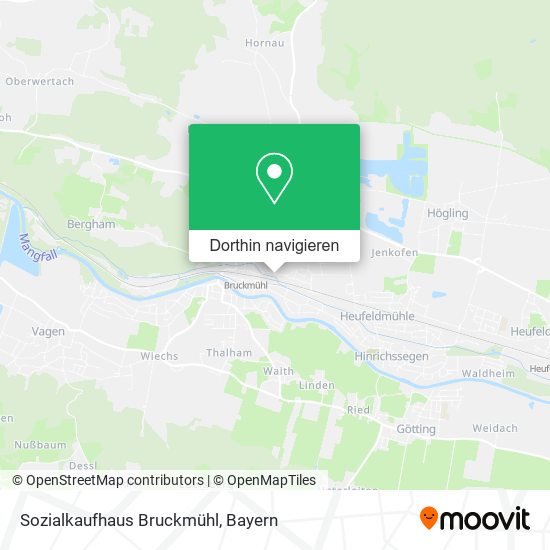 Sozialkaufhaus Bruckmühl Karte