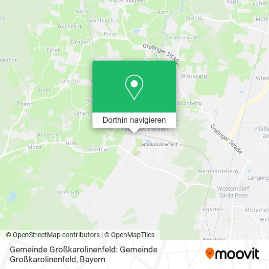 Gemeinde Großkarolinenfeld: Gemeinde Großkarolinenfeld Karte