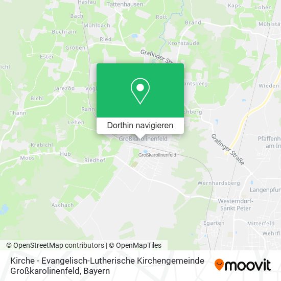 Kirche - Evangelisch-Lutherische Kirchengemeinde Großkarolinenfeld Karte