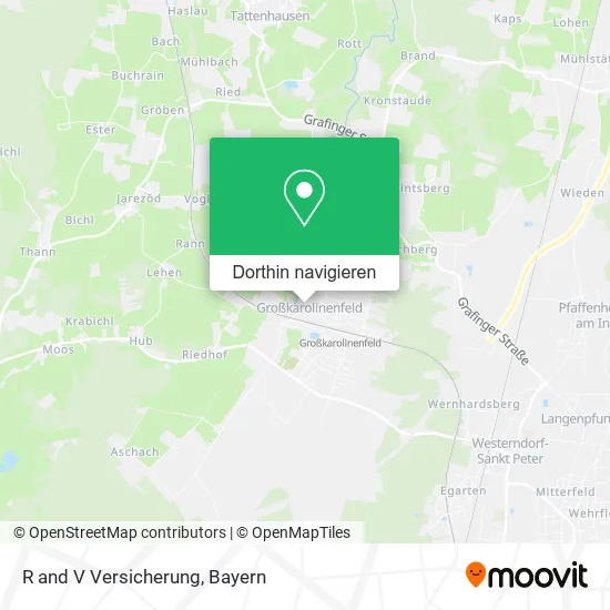 R and V Versicherung Karte