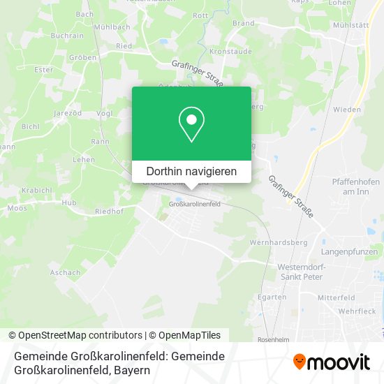 Gemeinde Großkarolinenfeld: Gemeinde Großkarolinenfeld Karte