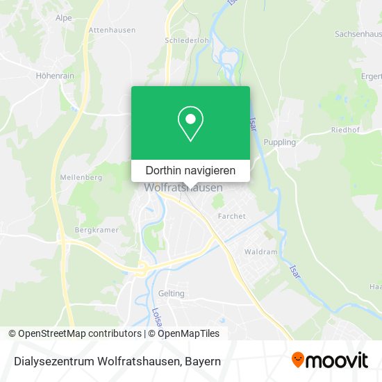 Dialysezentrum Wolfratshausen Karte