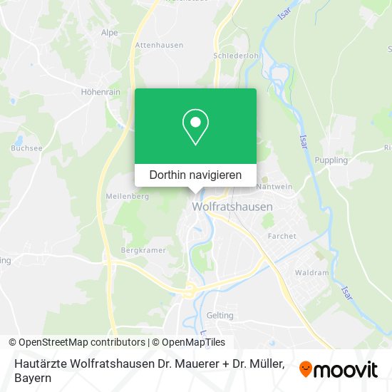 Hautärzte Wolfratshausen Dr. Mauerer + Dr. Müller Karte