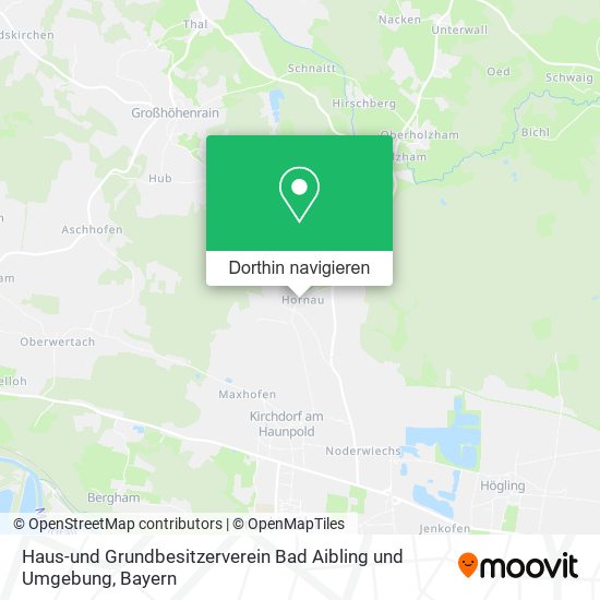 Haus-und Grundbesitzerverein Bad Aibling und Umgebung Karte