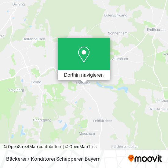 Bäckerei / Konditorei Schapperer Karte
