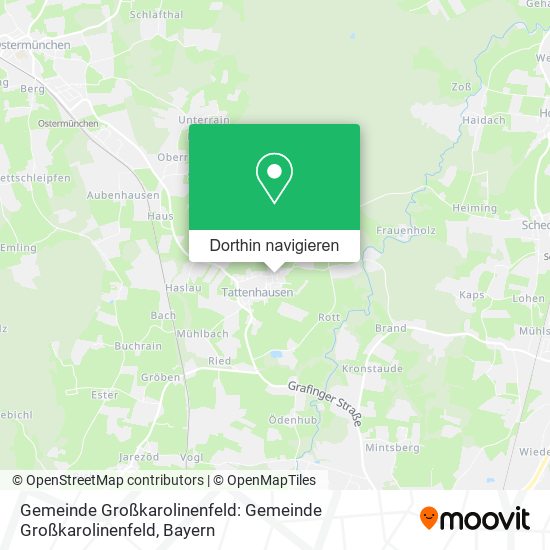 Gemeinde Großkarolinenfeld: Gemeinde Großkarolinenfeld Karte