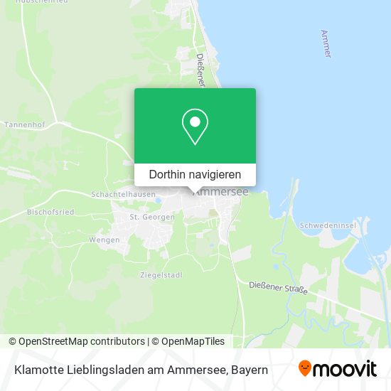 Klamotte Lieblingsladen am Ammersee Karte