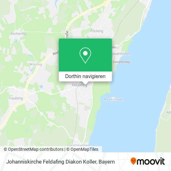 Johanniskirche Feldafing Diakon Koller Karte