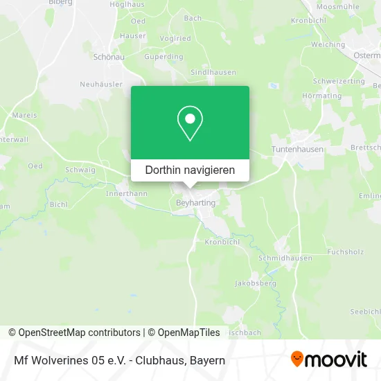 Mf Wolverines 05 e.V. - Clubhaus Karte