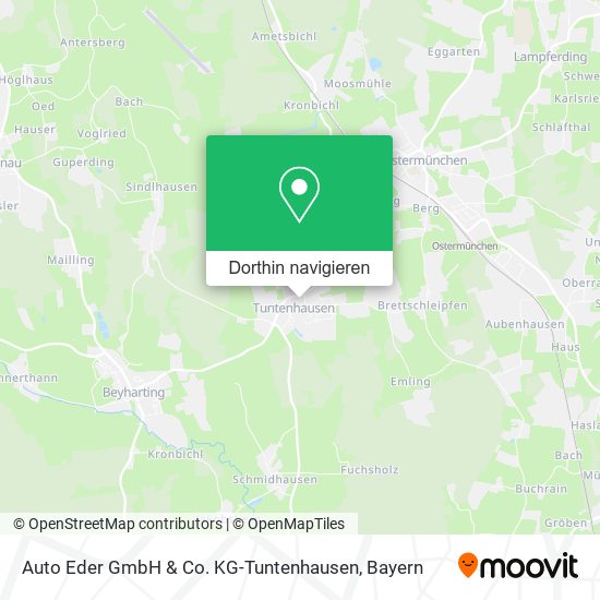 Auto Eder GmbH & Co. KG-Tuntenhausen Karte