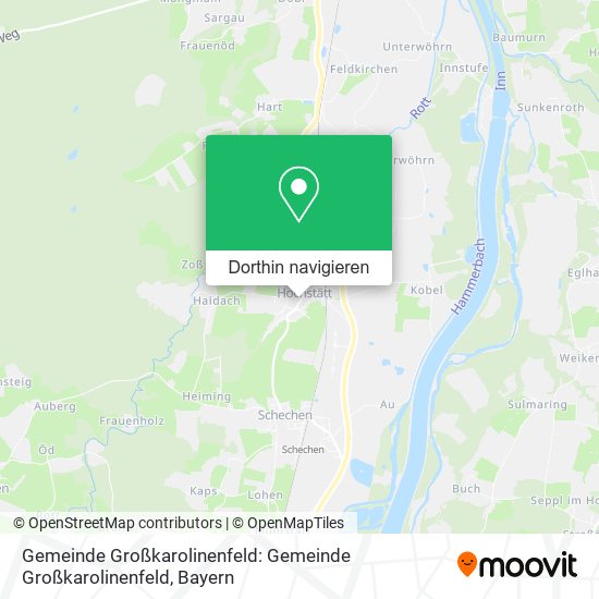Gemeinde Großkarolinenfeld: Gemeinde Großkarolinenfeld Karte