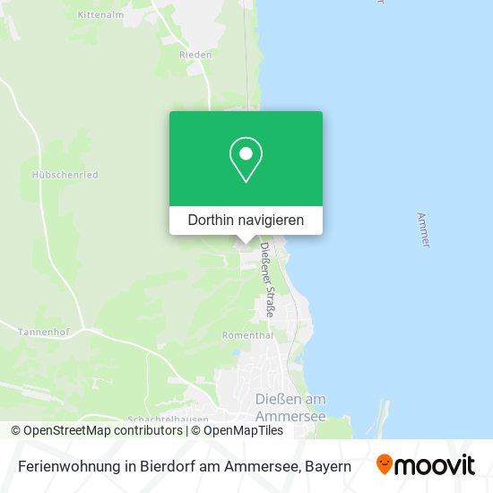 Ferienwohnung in Bierdorf am Ammersee Karte