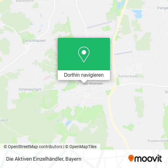 Die Aktiven Einzelhändler Karte