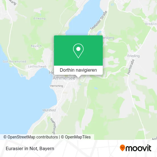 Eurasier in Not Karte