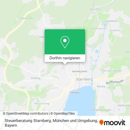 Steuerberatung Starnberg, München und Umgebung Karte