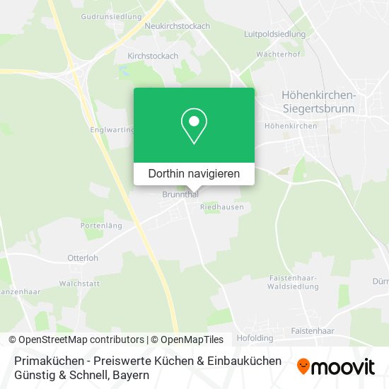Primaküchen - Preiswerte Küchen & Einbauküchen Günstig & Schnell Karte