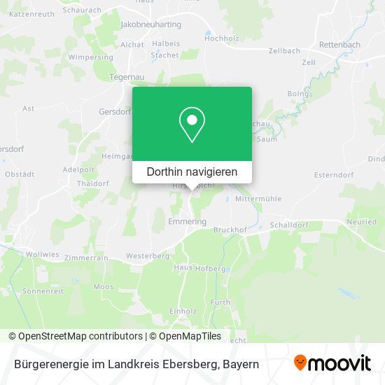 Bürgerenergie im Landkreis Ebersberg Karte