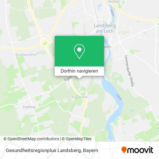 Gesundheitsregionplus Landsberg Karte