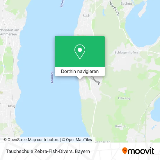 Tauchschule Zebra-Fish-Divers Karte