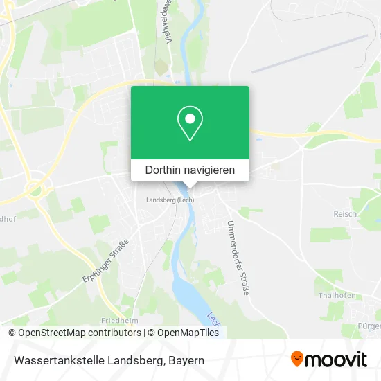 Wassertankstelle Landsberg Karte
