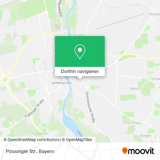 Pössinger Str. Karte