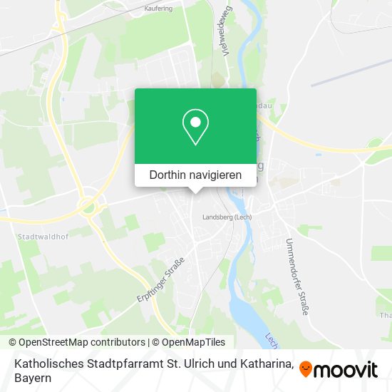 Katholisches Stadtpfarramt St. Ulrich und Katharina Karte