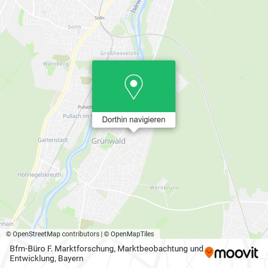 Bfm-Büro F. Marktforschung, Marktbeobachtung und Entwicklung Karte