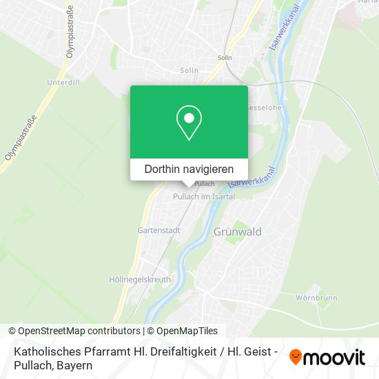 Katholisches Pfarramt Hl. Dreifaltigkeit / Hl. Geist - Pullach Karte