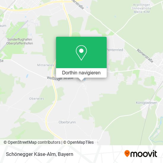 Schönegger Käse-Alm Karte