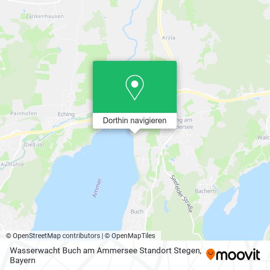 Wasserwacht Buch am Ammersee Standort Stegen Karte