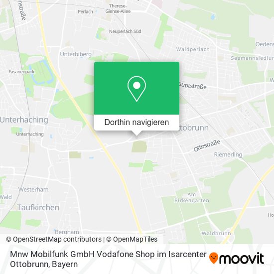 Mnw Mobilfunk GmbH Vodafone Shop im Isarcenter Ottobrunn Karte