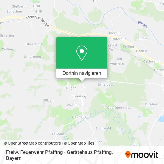 Freiw. Feuerwehr Pfaffing - Gerätehaus Pfaffing Karte