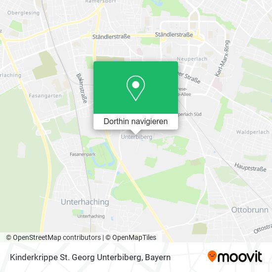 Kinderkrippe St. Georg Unterbiberg Karte