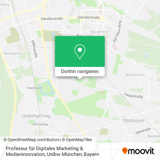 Professur für Digitales Marketing & Medieninnovation, Unibw München Karte