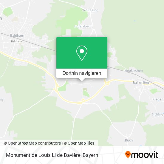 Monument de Louis Ll de Bavière Karte