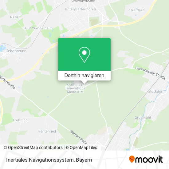 Inertiales Navigationssystem Karte