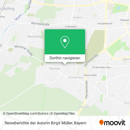 Reiseberichte der Autorin Birgit Müller Karte