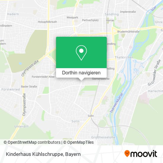 Kinderhaus Kühlschruppe Karte