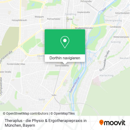 Theraplus - die Physio & Ergotherapiepraxis in München Karte