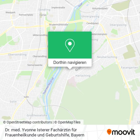 Dr. med. Yvonne Isterer Fachärztin für Frauenheilkunde und Geburtshilfe Karte