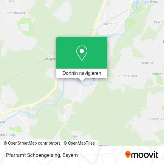 Pfarramt Schoengeising Karte