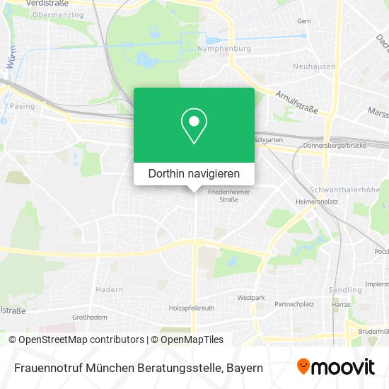 Frauennotruf München Beratungsstelle Karte