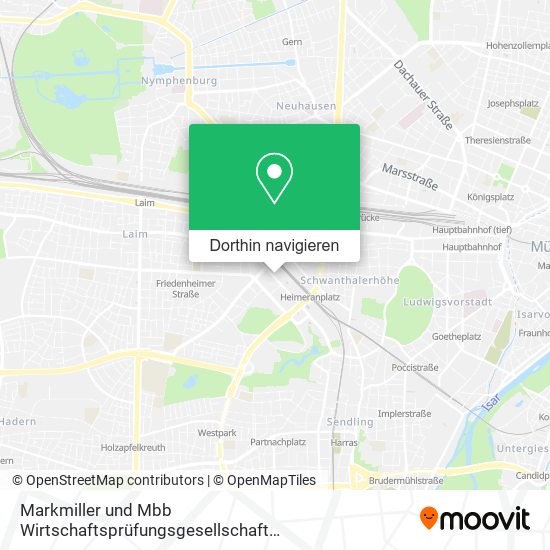 Markmiller und Mbb Wirtschaftsprüfungsgesellschaft Steuerberatungsgesellschaft Rechtsanwalt Karte