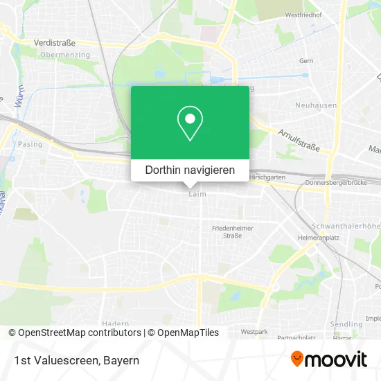 1st Valuescreen Karte